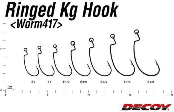 Decoy Ringed Kg Offset Hook Worm417 Gr.1/0