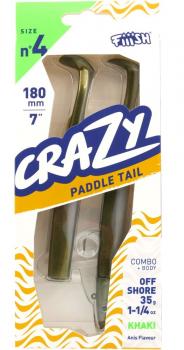 Fiiish Crazy Paddle Tail 180 Combo Offshore Kaki - 35g