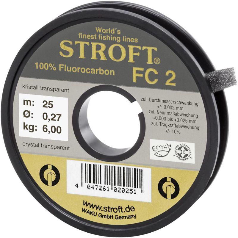 Stroft FC 2 (Fluorocarbon) - 25m - 0,25mm -5,3kg