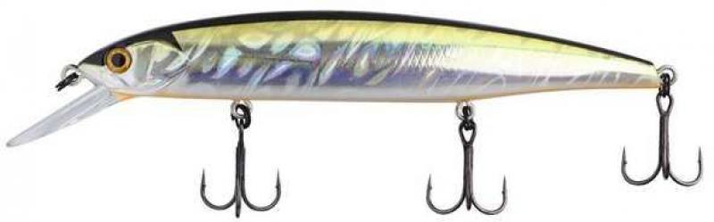 Bassday Mogul Minnow 110SP - Silver Black Orange Belly | SB-304