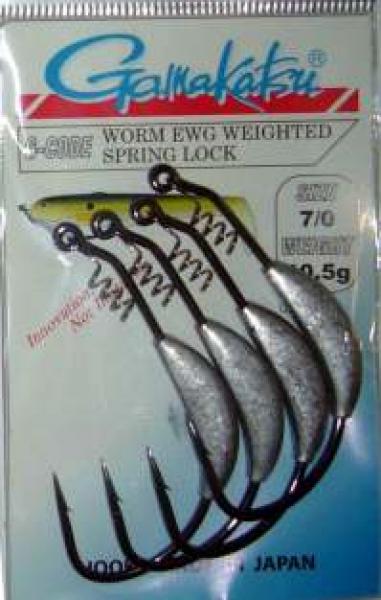 Gamakatsu Worm EWG Weighted Spring Look - Gr. 7/0 - 10,5g